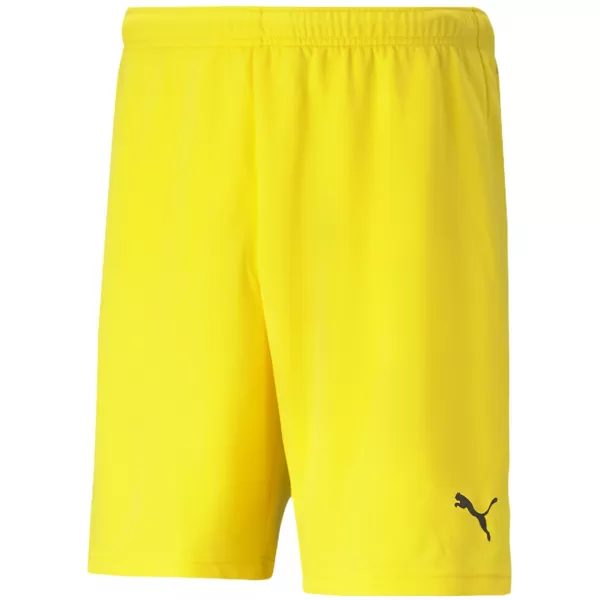  Kraťasy PUMA TEAMRISE SHORT 704942_07 CYBER YELLOW/ POČÍTAČOVÁ ŽLTÁ/ČIERNA 