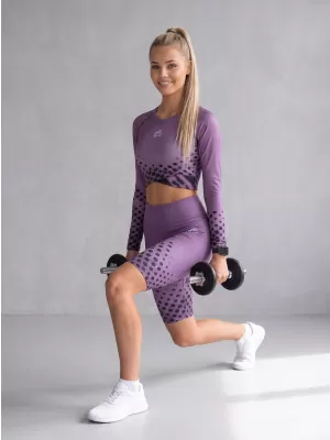 Dámske legíny nad kolená premium ALTISPORT VOJ/ALW109LEG02 FIALOVÁ