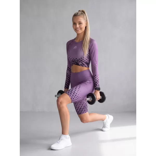  Dámske legíny nad kolená premium ALTISPORT VOJ/ALW109LEG02 FIALOVÁ 