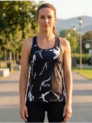 Dámske prémiové funkčné tielko ALTISPORT VOJ/ALW052TIL01 ČIERNA