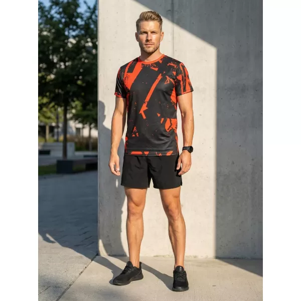  Prémiové pánske funkčné tričko ALTISPORT VOJ/ALM079TR01 ČIERNA A ČERVENÁ 
