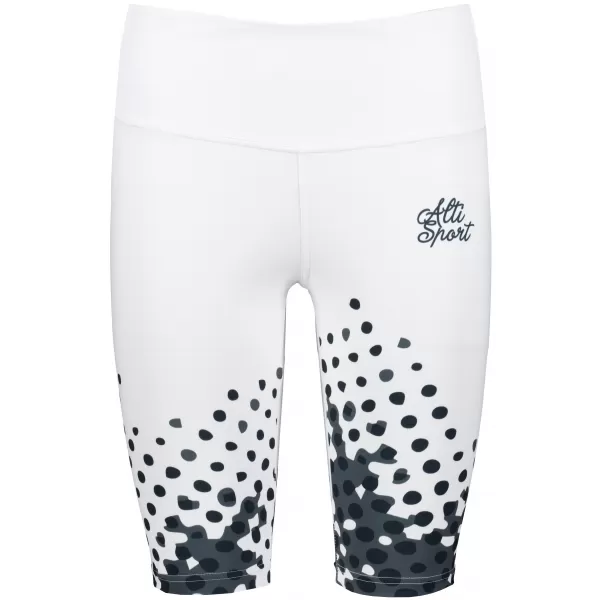  Dámske legíny nad kolená premium ALTISPORT VOJ/ALW109LEG02 ČIERNOBIELY 
