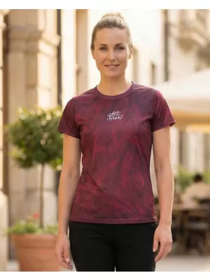 Dámske prémiové funkčné tričko ALTISPORT VOJ/ALW096TR01 BORDOVÁ