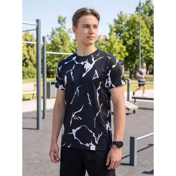  Prémiové pánske funkčné tričko ALTISPORT VOJ/ALM052TR01 ČIERNA 