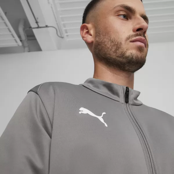  Sako PUMA TEAMGOAL TRAINING JACKET 658633_13 LIATINA/BIELA/TIEŇOVÁ ŠEDÁ 