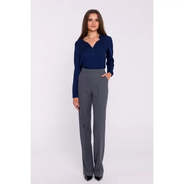  Dámske nohavice STYLOVE S371 SIVÁ 
