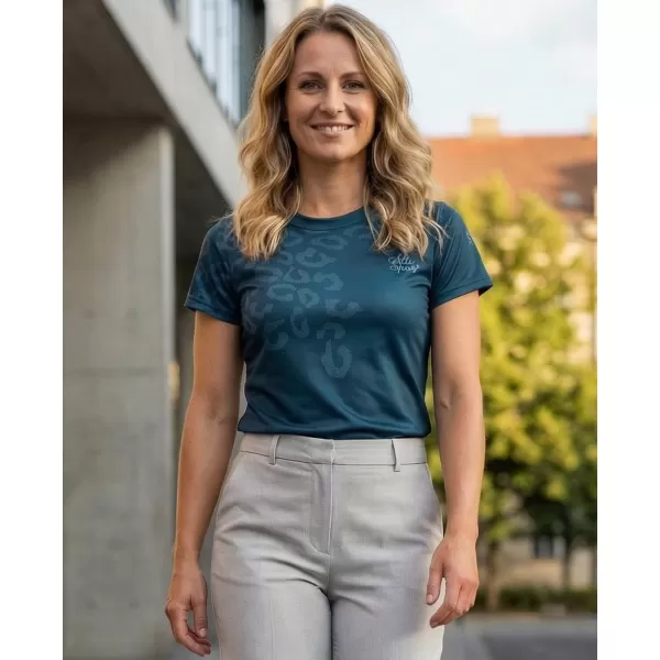  Dámske prémiové funkčné tričko ALTISPORT VOJ/ALW047TR01 MODRÁ 