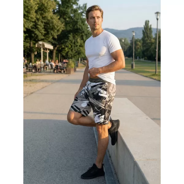  Prémiové pánske funkčné šortky ALTISPORT VOJ/ALM014KRA01 ČIERNA ŠEDÁ 