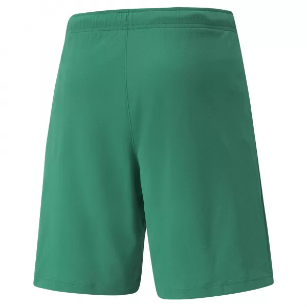  Kraťasy PUMA TEAMRISE SHORT 704942_05 PEPPER GREEN/ PEPPER GREEN/PUMA WHITE 