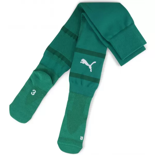  Futbalové ponožky PUMA TEAMFINAL SOCKS 705746_05 SPORT GREEN/ ŠPORTOVÁ ZELENÁ/BIELA 