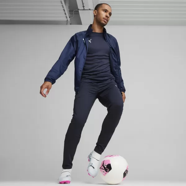  Pánska bunda PUMA TEAMGOAL ALL WEATHER JACKET 659038_06 PUMA NAVY/PUMA WHITE 
