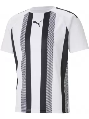 Funkčná košeľa mužov PUMA TEAMLIGA STRIPED JERSEY 704920_04 PUMA BIELA/PUMA ČIERNA