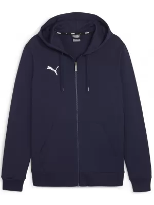 Pánska mikina PUMA TEAMGOAL CASUALS HOODED JACK 658595_06 PUMA NAVY/PUMA WHITE