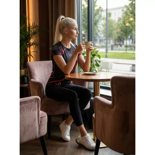  Dámske funkčné tričko premium ALTISPORT VOJ/ALW082TR01 ČIERNA 
