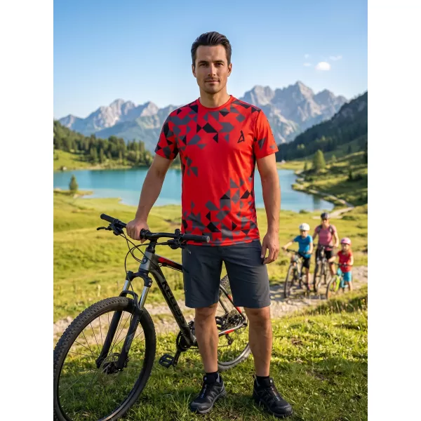  Prémiové pánske funkčné tričko ALTISPORT VOJ/ALM108TR01 ČERVENÁ 