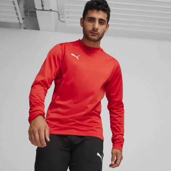  Pánska mikina PUMA TEAMGOAL TRAINING SWEAT 658649_01 PUMA RED/PUMA WHITE/FAST RED 