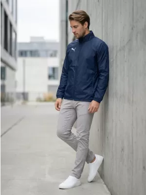 Pánska bunda PUMA TEAMGOAL ALL WEATHER JACKET 659038_06 PUMA NAVY/PUMA WHITE