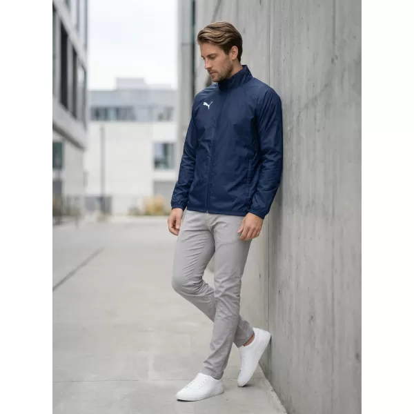  Pánska bunda PUMA TEAMGOAL ALL WEATHER JACKET 659038_06 PUMA NAVY/PUMA WHITE 