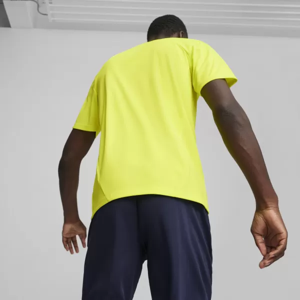  Pánske funkčné tričko PUMA TEAMFINAL TRAINING JERSEY 658557_30 ELECTRIC LIME/ ELEKTRICKÉ VÁPNO/STRIEBRO 