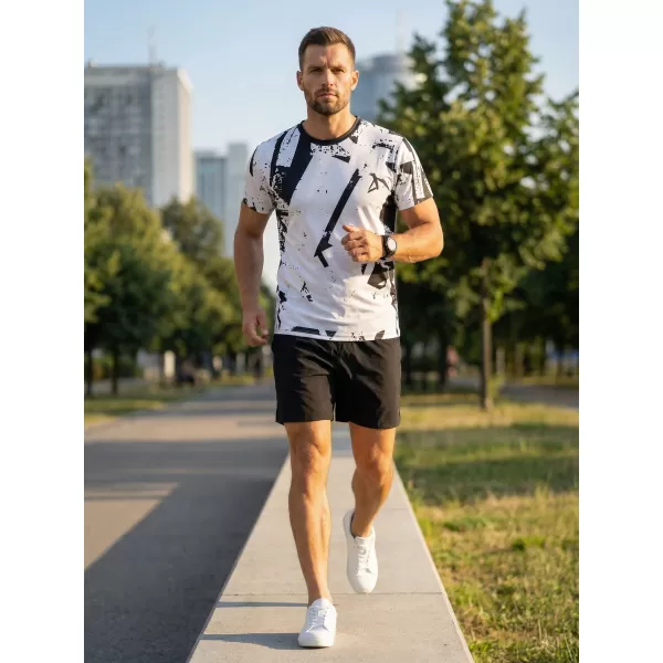  Prémiové pánske funkčné tričko ALTISPORT VOJ/ALM079TR01 ČIERNOBIELY 
