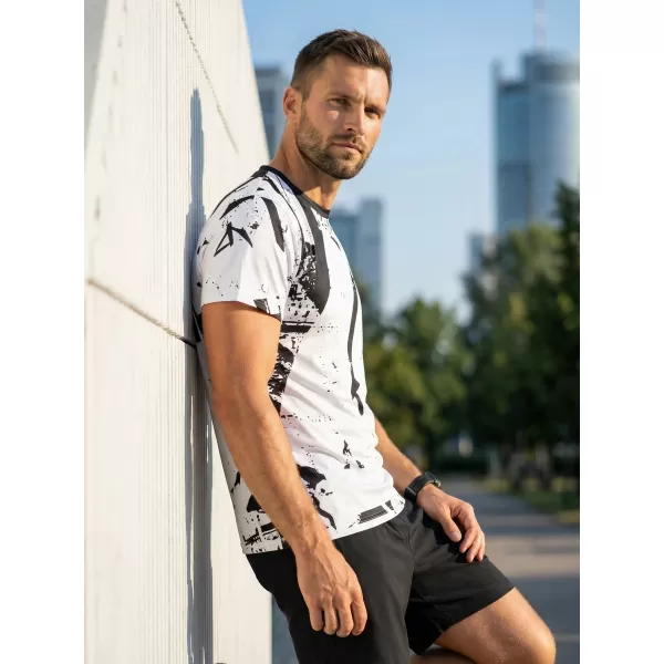  Prémiové pánske funkčné tričko ALTISPORT VOJ/ALM079TR01 ČIERNOBIELY 