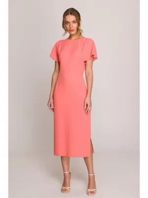 Šaty STYLOVE S398 ORANŽOVÁ