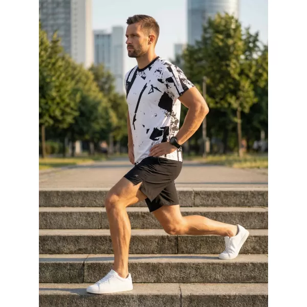  Prémiové pánske funkčné tričko ALTISPORT VOJ/ALM079TR01 ČIERNOBIELY 
