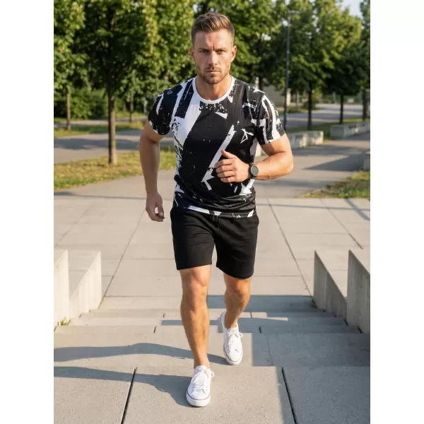  Prémiové pánske funkčné tričko ALTISPORT VOJ/ALM079TR01 ČIERNOBIELY 