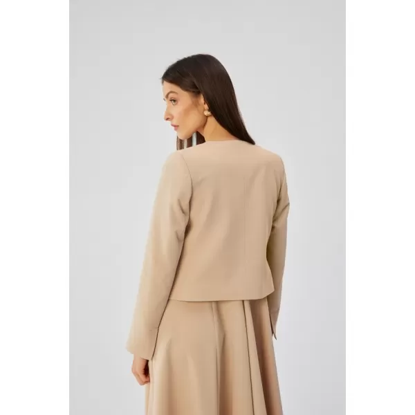  Dámska bunda STYLOVE S368 BÉŽOVÁ 