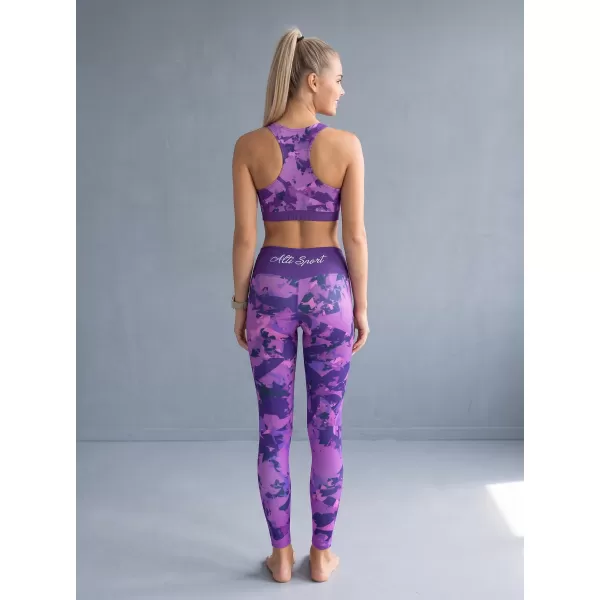  Dámske prémiové legíny ALTISPORT VOJ/ALW110LEG01 FIALOVÁ 
