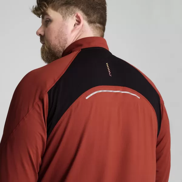  Pánske tričko PUMA RUN CLOUDSPUN 1/4 ZIP 525781_63 MARS RED 