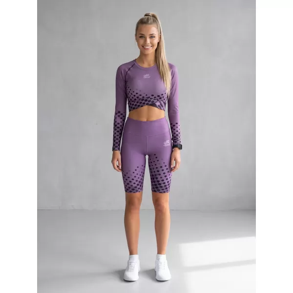  Dámske legíny nad kolená premium ALTISPORT VOJ/ALW109LEG02 FIALOVÁ 