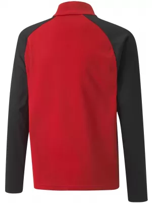 Mikina PUMA TEAMLIGA 1/4 ZIP TOP JR 657237_01 PUMA RED/PUMA BLACK