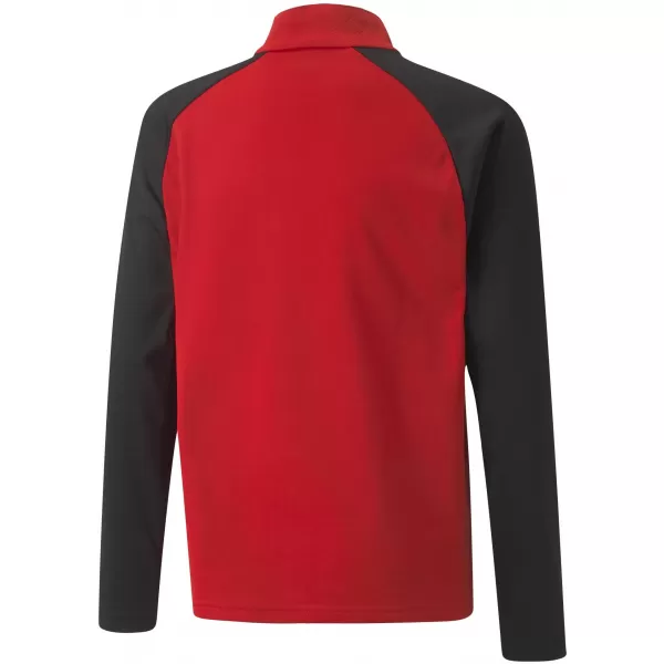  Mikina PUMA TEAMLIGA 1/4 ZIP TOP JR 657237_01 PUMA RED/PUMA BLACK 