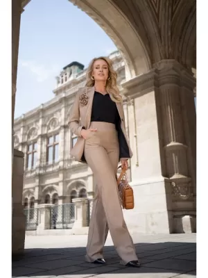 Dámske nohavice STYLOVE S371 BÉŽOVÁ
