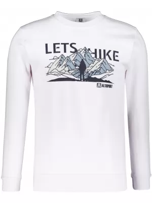 Pánska mikina ALTISPORT ALM190406 BIELA
