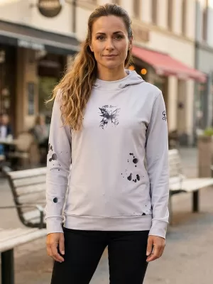 Dámska prémiová funkčná mikina ALTISPORT VOJ/ALW077MI01 SIVOČIERNA