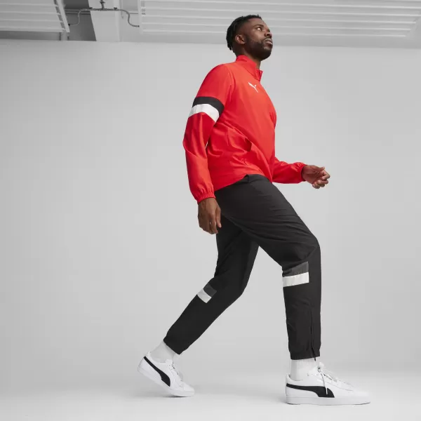  Stopka PUMA TEAMRISE WVN TRACKSUIT 659036_01 ČERVENÁ PUMA 