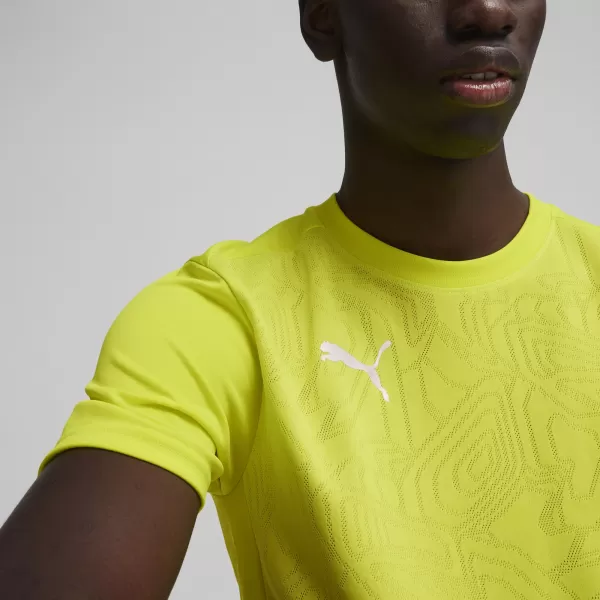  Pánske funkčné tričko PUMA TEAMFINAL TRAINING JERSEY 658557_30 ELECTRIC LIME/ ELEKTRICKÉ VÁPNO/STRIEBRO 