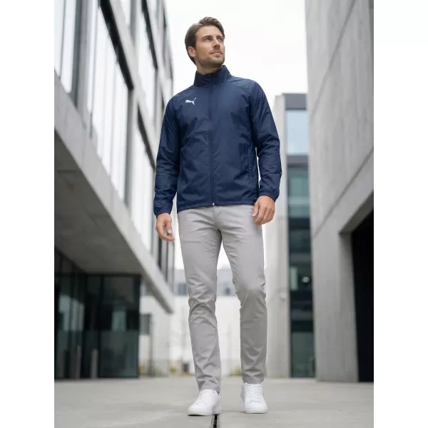  Pánska bunda PUMA TEAMGOAL ALL WEATHER JACKET 659038_06 PUMA NAVY/PUMA WHITE 