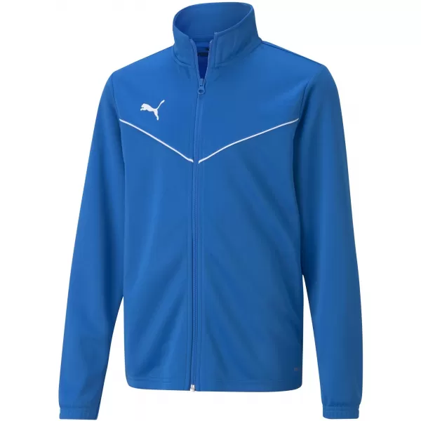 Sako PUMA TEAMRISE TRG POLY JACKET JR 657393_02 ELEKTRICKÁ MODRÁ LIMONÁDA 