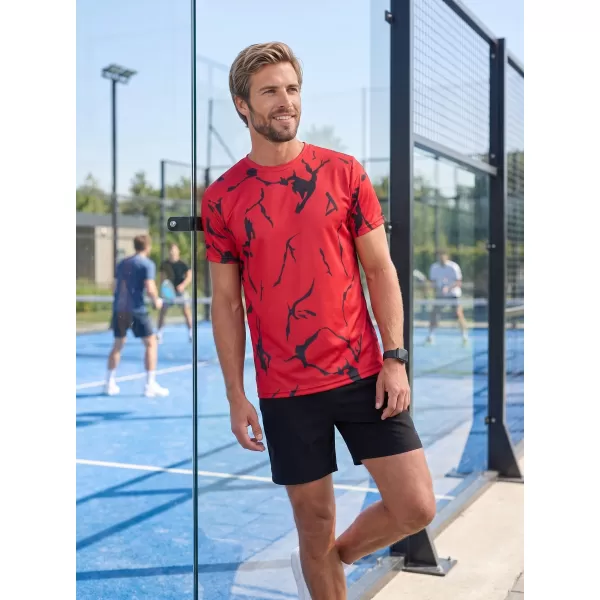  Prémiové pánske funkčné tričko ALTISPORT VOJ/ALM052TR01 ČERVENÁ 