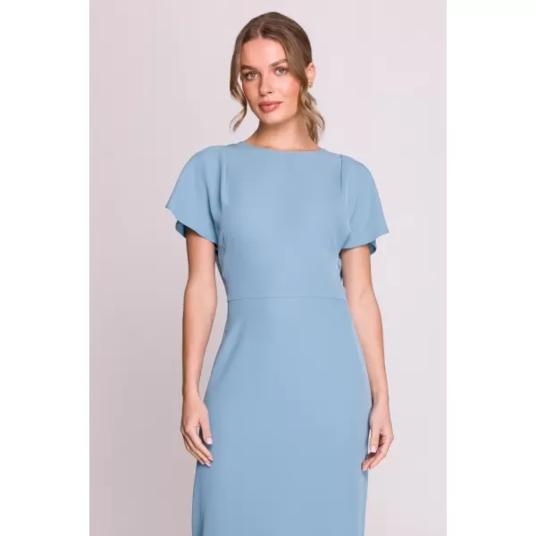  Šaty STYLOVE S398 NEBESKY MODRÁ 