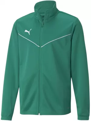 Sako PUMA TEAMRISE TRG POLY JACKET JR 657393_05 PEPPER GREEN/ PEPPER GREEN/PUMA WHITE