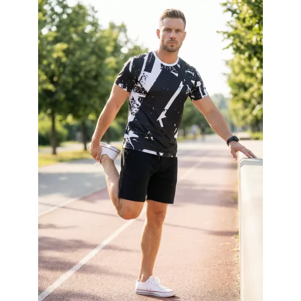  Prémiové pánske funkčné tričko ALTISPORT VOJ/ALM079TR01 ČIERNOBIELY 