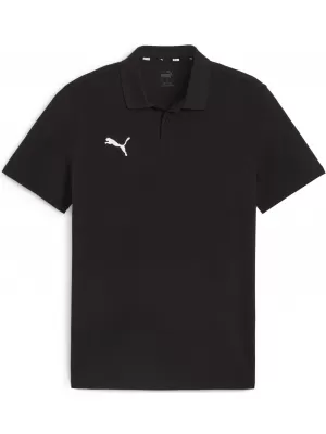 Pánske tričko s golierom PUMA TEAMGOAL CASUALS POLO 658605_03 PUMA ČIERNA/PUMA BIELA