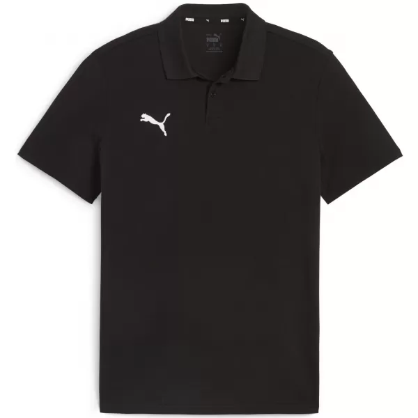  Pánske tričko s golierom PUMA TEAMGOAL CASUALS POLO 658605_03 PUMA ČIERNA/PUMA BIELA 