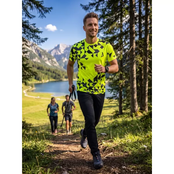  Prémiové pánske funkčné tričko ALTISPORT VOJ/ALM108TR01 NEÓNOVÁ ŽLTÁ 