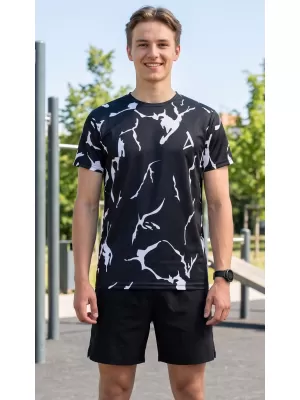 Prémiové pánske funkčné tričko ALTISPORT VOJ/ALM052TR01 ČIERNA