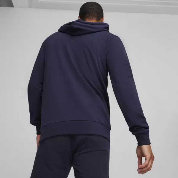  Pánska mikina PUMA TEAMGOAL CASUALS HOODED JACK 658595_06 PUMA NAVY/PUMA WHITE 